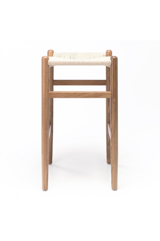 Kyoto Barstool Natural Oak Natural Rope Seat