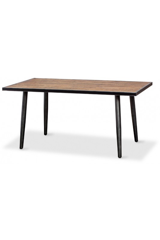 Rustic Skandy Metal Dining Table 1600 x 900