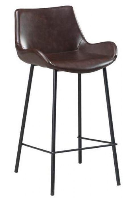 Vintage Bar Stool - Dark Brown