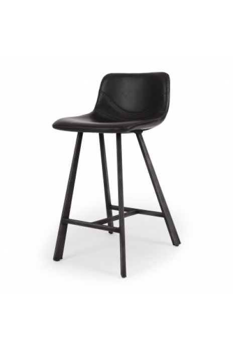 Rustic Barstool Black