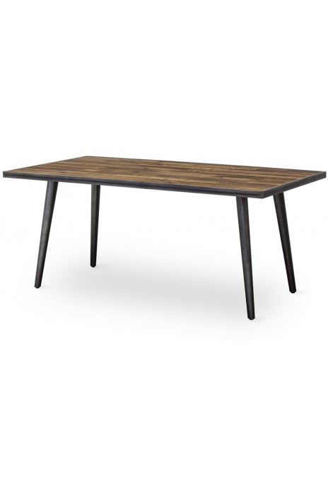 Rustic Skandy Metal Dining Table 1800 x 900